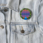 Pfau-Hochzeitsfoto-Button Button (Beispiel)