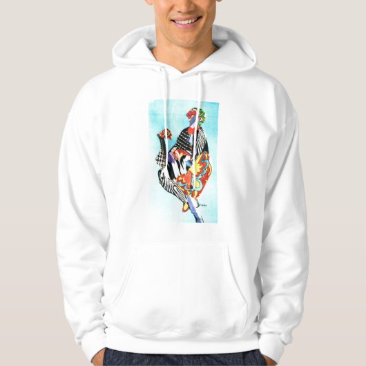 Pfau Hoodie (Vorderseite)