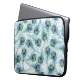 Pfau-Hülse Laptopschutzhülle (Vorderseite Links)