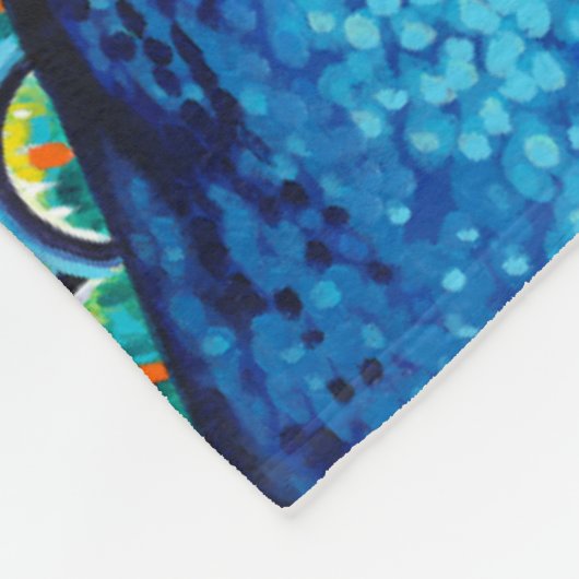 Pfau I Fleecedecke (Ecke)