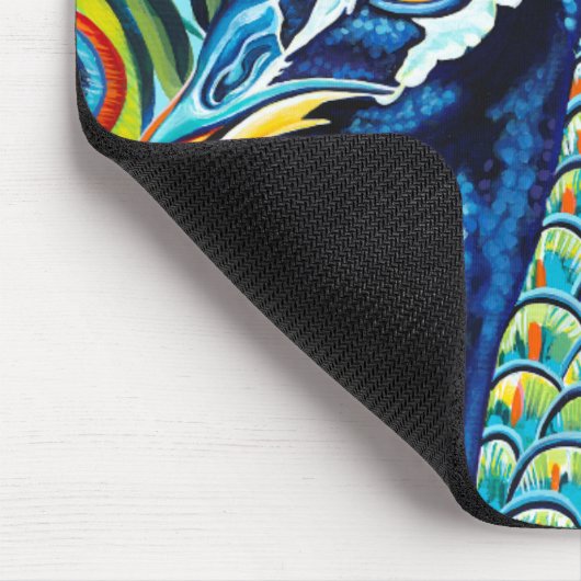 Pfau I Mousepad (Ecke)