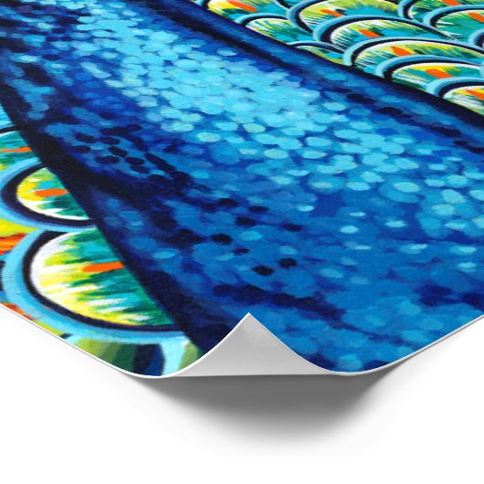 Pfau I Poster (Ecke)