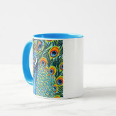 Pfau I Tasse (Vorderseite Links)