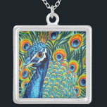 Pfau I Versilberte Kette<br><div class="desc">Tiere</div>