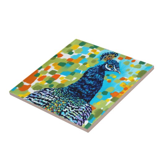 Pfau II Fliese (Seite)