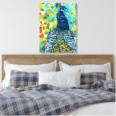 Pfau II Leinwanddruck (Insitu (Schlafzimmer))