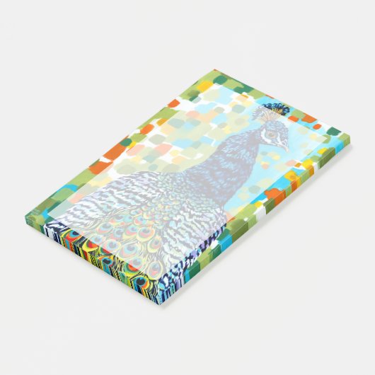 Pfau II Post-it Klebezettel (angewinkelt)