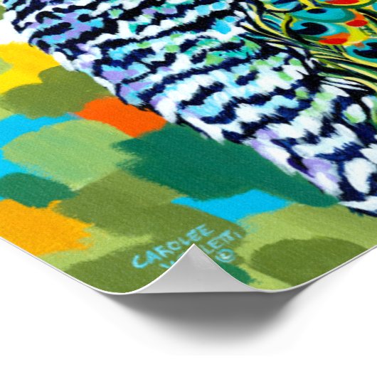 Pfau II Poster (Ecke)