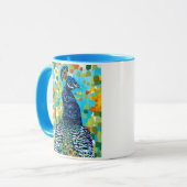 Pfau II Tasse (Vorderseite Links)