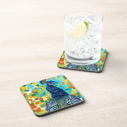 Pfau II Untersetzer (Rechte Seite)