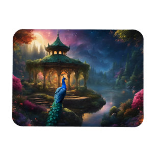 Pfau im Garden Gazebo Magnet