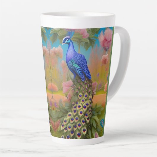 Pfau im Garten Milchtasse (Rechte Ecke)