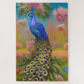 Pfau im Garten Puzzle (Vertikal)