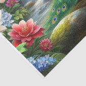 Pfau im Rain Forest Dekoupage Tissue Seidenpapier (Detail)