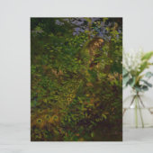 Pfau im Wald Karte (Stehend Vorderseite)