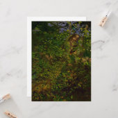 Pfau im Wald Karte (Vorderseite/Rückseite Beispiel)