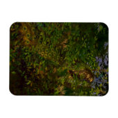 Pfau im Wald Magnet (Horizontal)