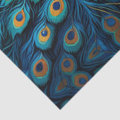 Pfau im Wald Seidenpapier (Detail)