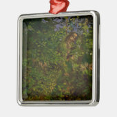 Pfau im Wald (von Abbott Henderson Thayer) Ornament Aus Metall (Links)