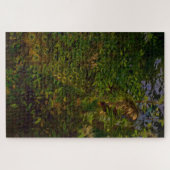 Pfau im Wald (von Abbott Henderson Thayer) Puzzle (Horizontal)