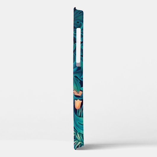 Pfau im Wald, William Morris Case-Mate iPhone Hülle (Rückseite / Links)