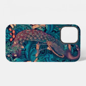 Pfau im Wald, William Morris iPhone Hülle (Rückseite (Horizontal))