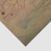 Pfau in der Holzentwaldung Seidenpapier (Detail)