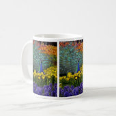 Pfau in der Tulpe-Tasse Kaffeetasse (Vorderseite Links)
