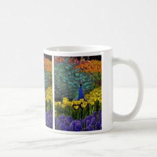 Pfau in der Tulpe-Tasse Kaffeetasse