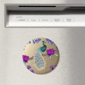 Pfau in Gold Magnet (In Situ (Geschirrspüler))