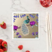 Pfau in Gold Serviette (Beispiel)