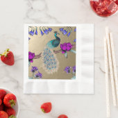 Pfau in Gold Serviette (Beispiel)