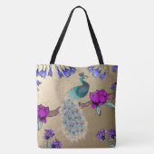 Pfau in Gold Tasche (Rückseite)