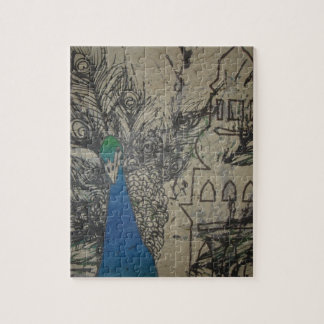 Pfau in Indien Puzzle