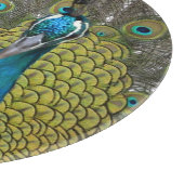 Pfau in Kauai Hawaii Schneidebrett (Ecke)