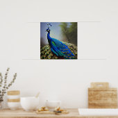 Pfau in Natur Poster (Küche)