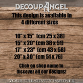 Pfau in natürlicher Umgebung - Decoupage - Seidenpapier