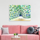 Pfau in San Diego 2013 Leinwanddruck (Insitu (Wohnzimmer))