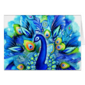 Pfau in voller Blüte (Vorderseite (Horizontal))