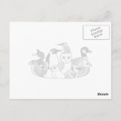 Pfau Indiens Postkarte (Rückseite)