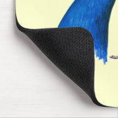 Pfau: Indischer Blauer Mousepad (Ecke)