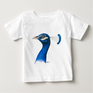 Pfau: Indisches Blau Baby T-shirt