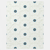 Pfau Inspiration Fleecedecke (Vorderseite)