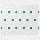Pfau Inspiration Fleecedecke (Vorderseite (Horizontal))