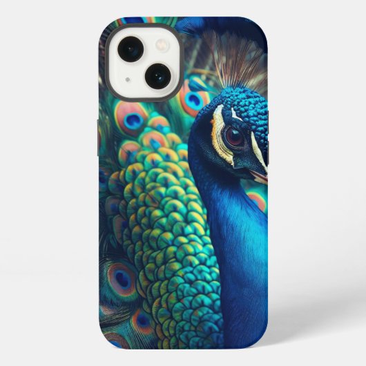 Pfau iPhone Hülle (Rückseite)