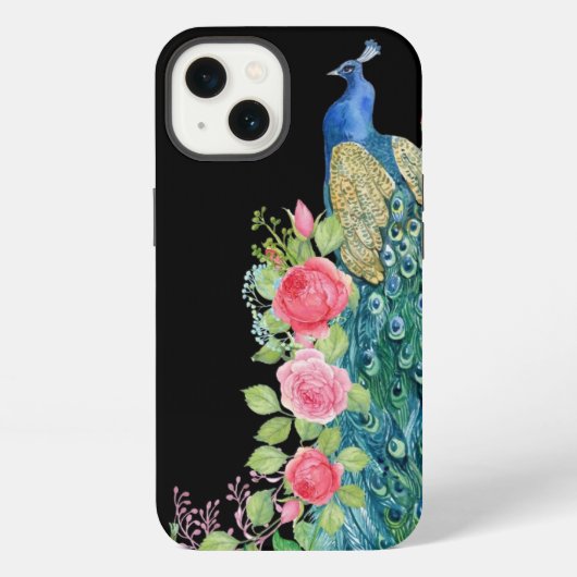 Pfau iPhone Hülle (Rückseite)