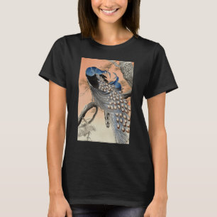 Pfau Japanische Ukiyo e Koson Vintage Vogelillustr T-Shirt