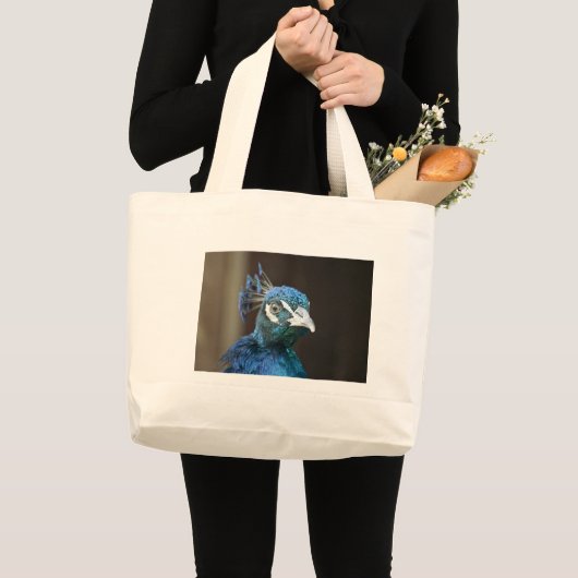 Pfau Jumbo Stoffbeutel (Vorderseite (Produkt))