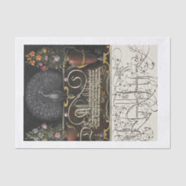 Pfau-Kalligrafie-Dekopapier Seidenpapier