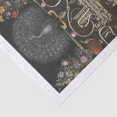 Pfau-Kalligrafie-Dekopapier Seidenpapier (Ausschnitt)